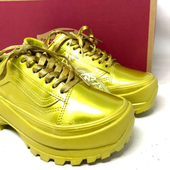 VANS Collina Strada Old Skool Vibram Women Synthetic Yellow Low Shoe VN0009Q4YL9 - Picture 9 of 11